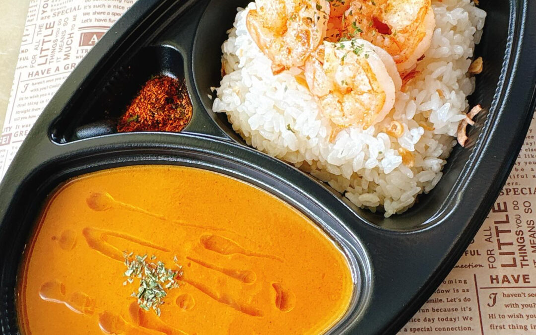 店長が日々研究しながら作るエビカレーですが、